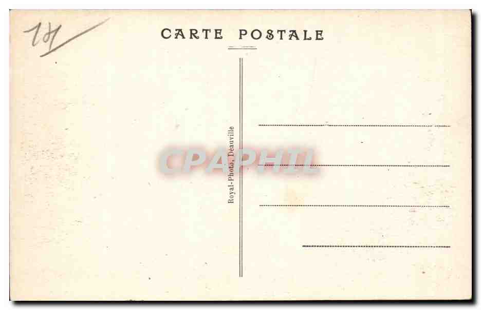 Deauville - La Plage Fleurie — Le Bain par grosse Mer. — Royal-Photo, Deauville, n°22 — Verso