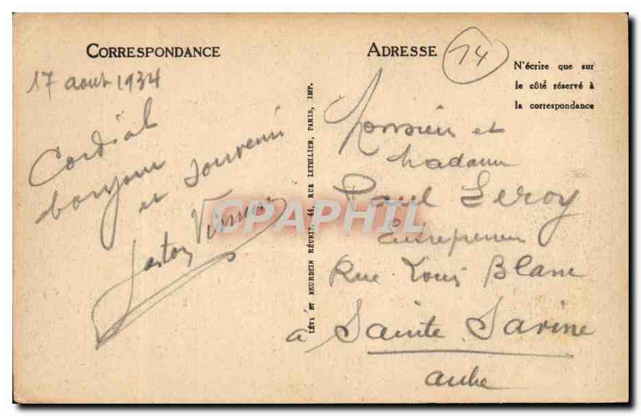 Deauville, Die Blühende Strandpromenade — Le Morny und Place Morny — LL — Rückseite