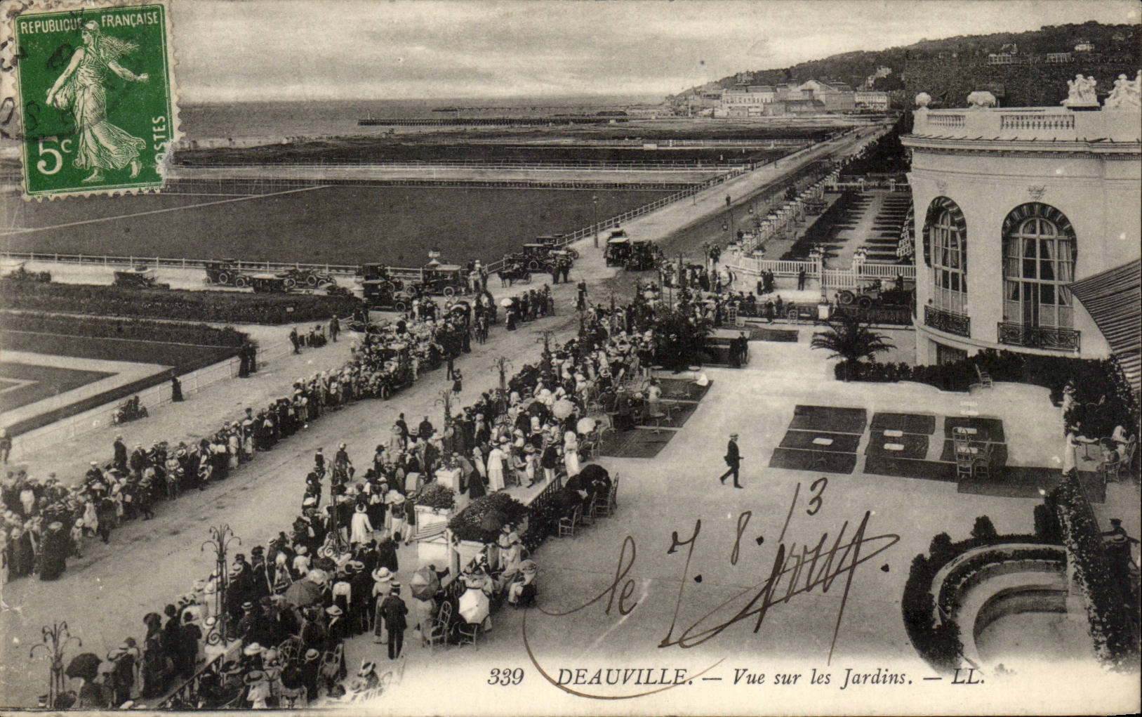 Deauville — Blick auf die Gärten — LL. — Nr. 339
