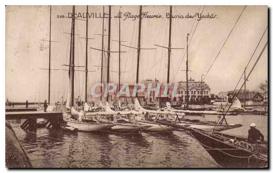Deauville — La Plage Fleurie, Bassin des Yachts — n° 532