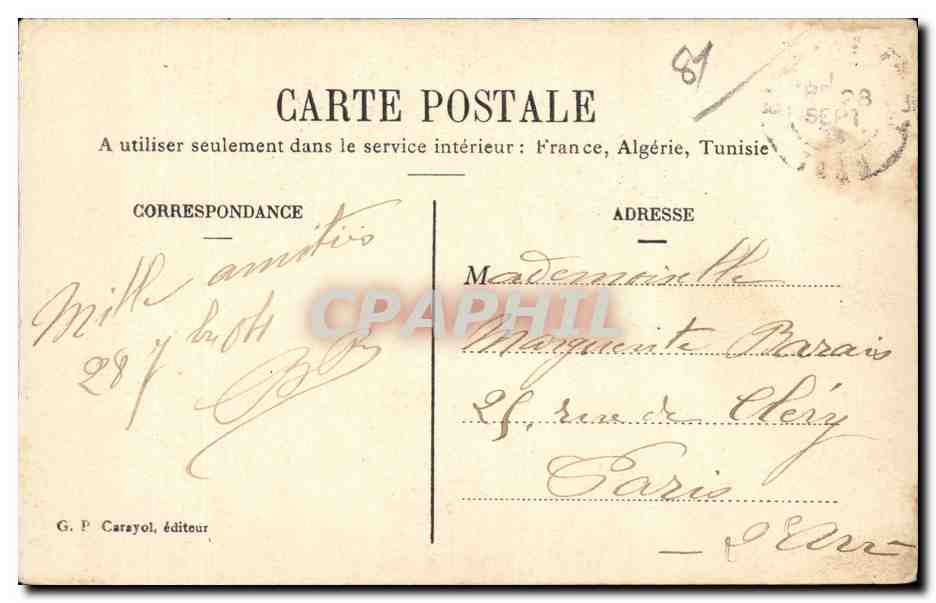 Castres - Rive Gauche et Vieilles Maisons - CPA  — Rückseite