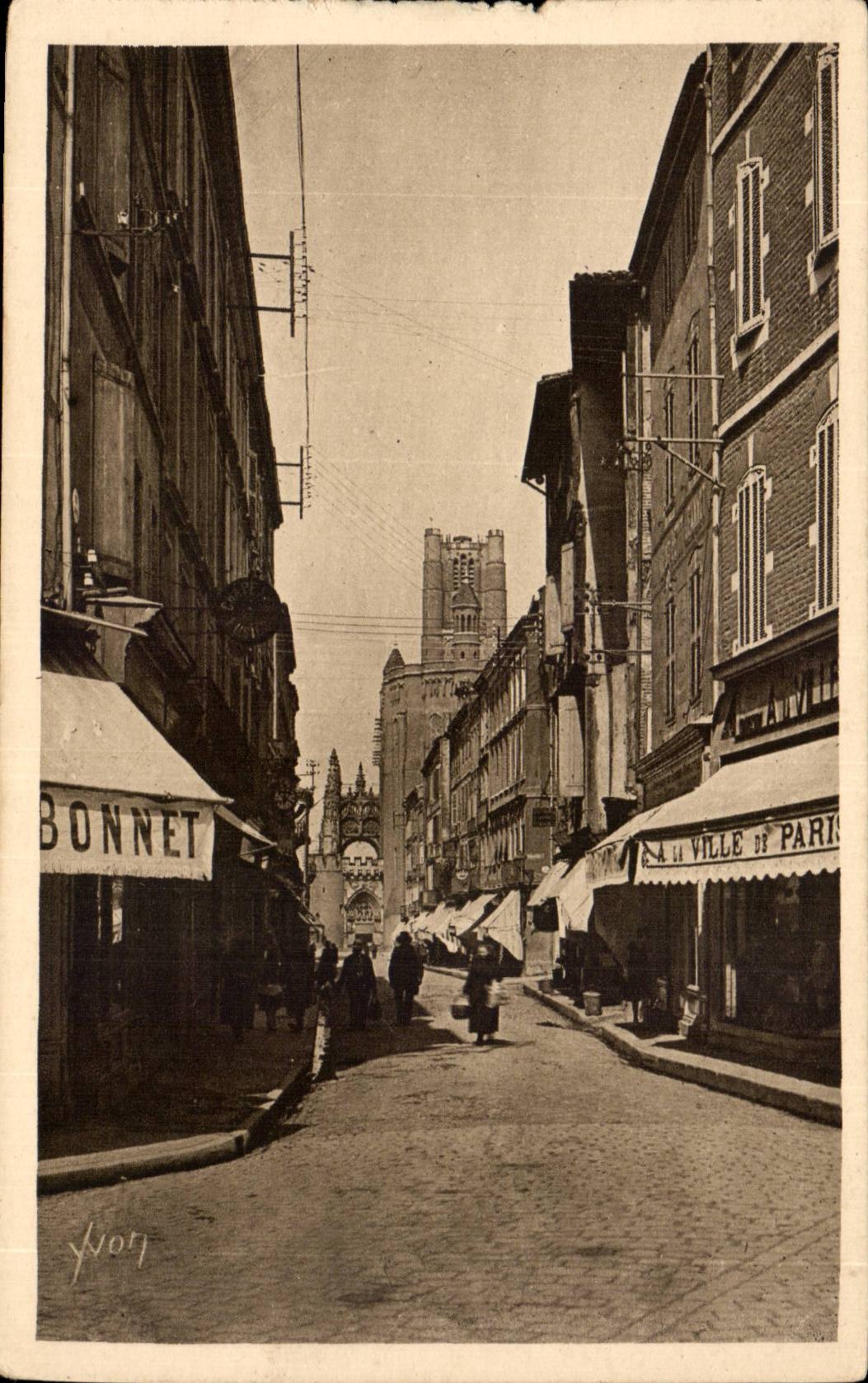 Albi — Straße Mariès und die Kathedrale — Les Éditions d'Art YV, Paris