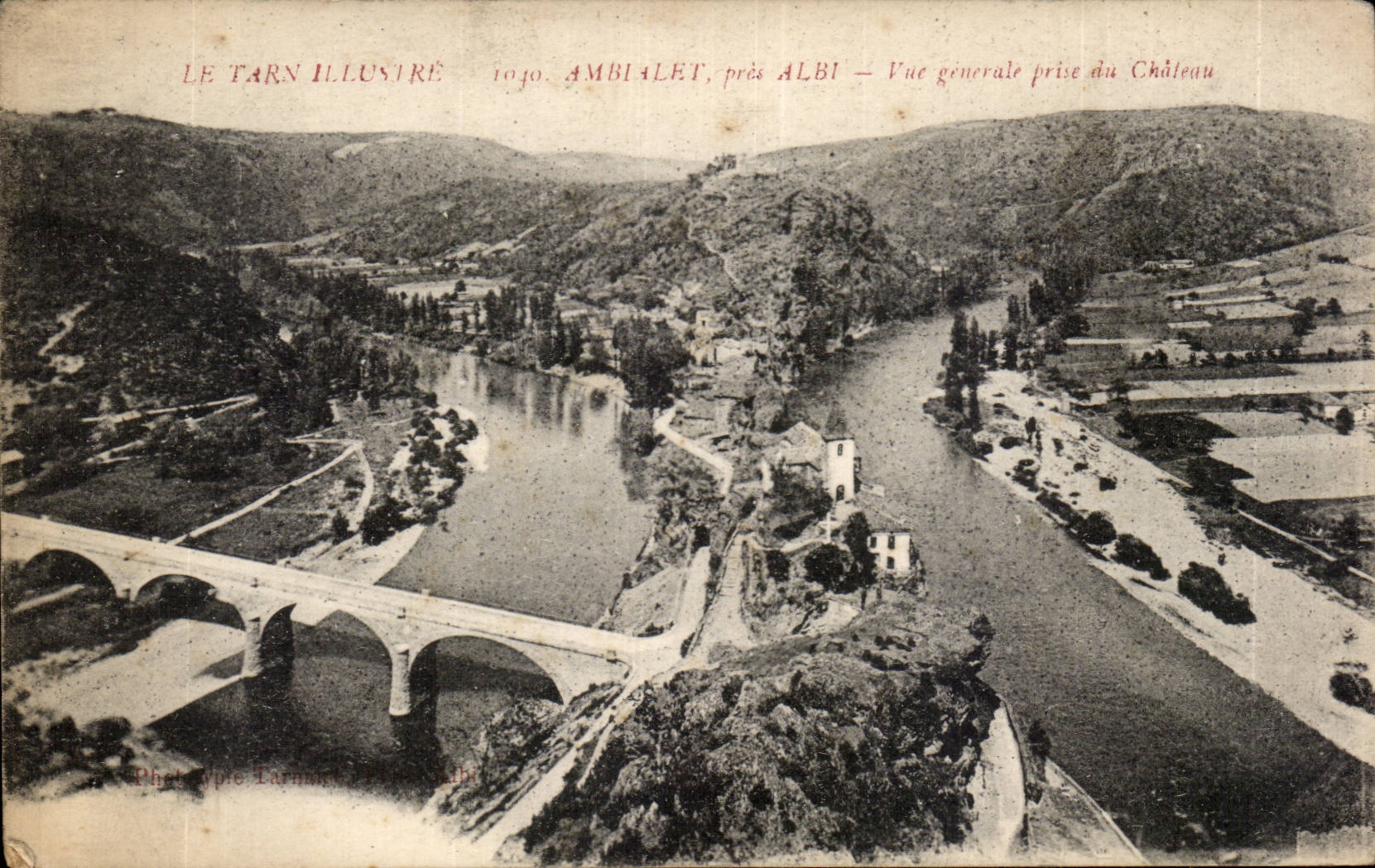 Ambialet, près Albi — Vue générale prise du Château — Le Tarn Illustré, n° 1040