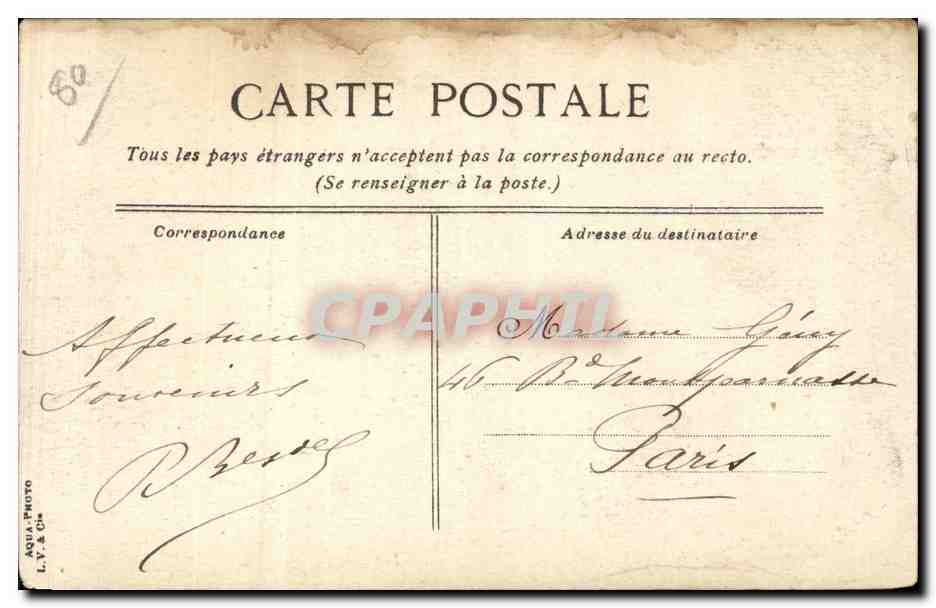 Mers - La Plage - enfants - CPA  — Verso