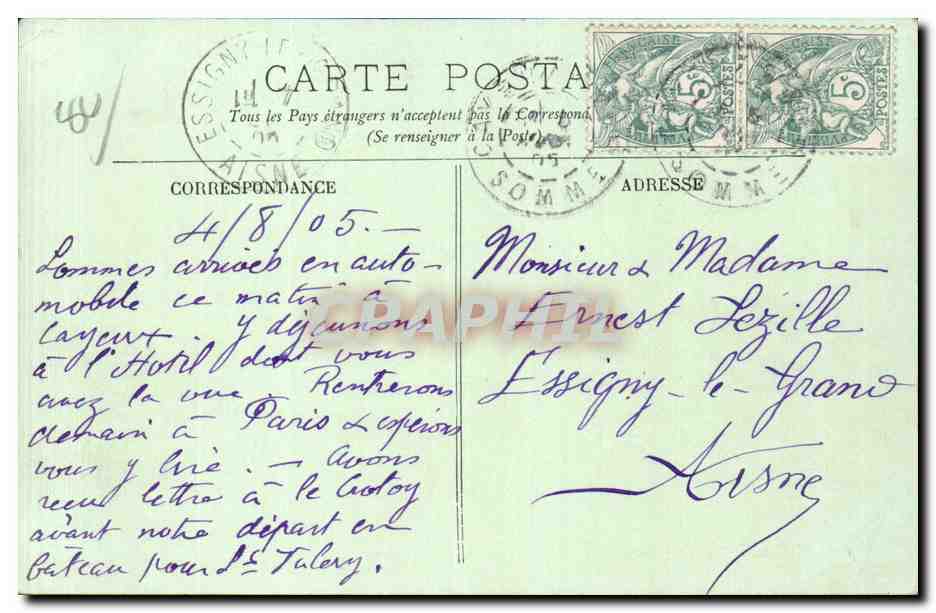CAYEUX-SUR-MER — Grand Hôtel des Bains — LL. — Reverso