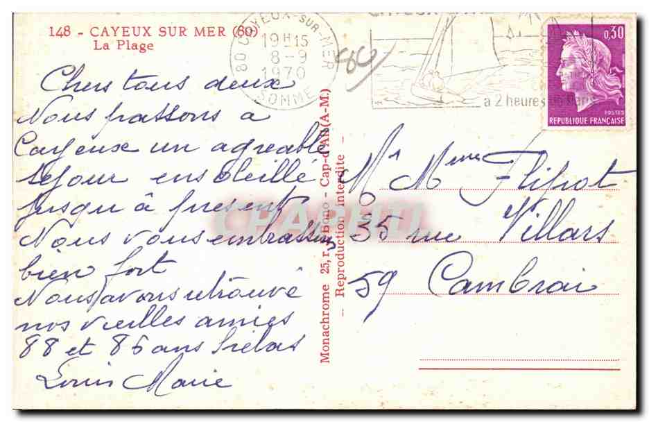 Cayeux-sur-Mer — La Plage — Reproduction interdite — Reverso