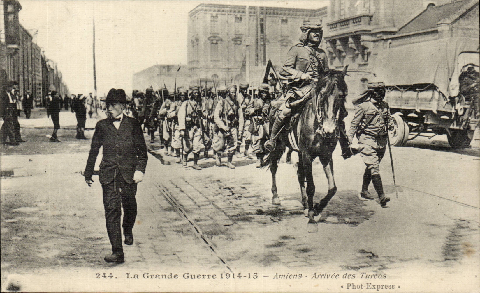 Amiens - La Grande Guerre - Arrivee des Turcos - CPA 