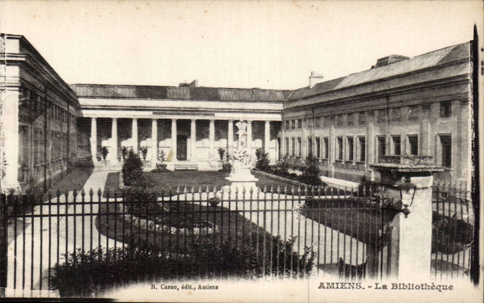 Amiens - La Bibliotheque - CPA 