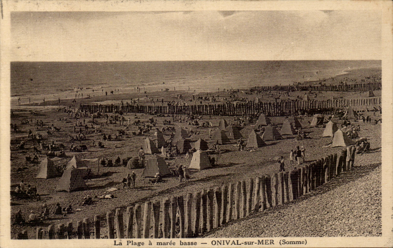 Onival sur Mer - La Plage a maree basse - CPA 