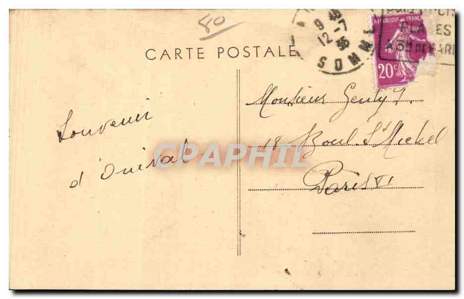 Onival sur Mer - La Plage a maree basse - CPA  — Rückseite
