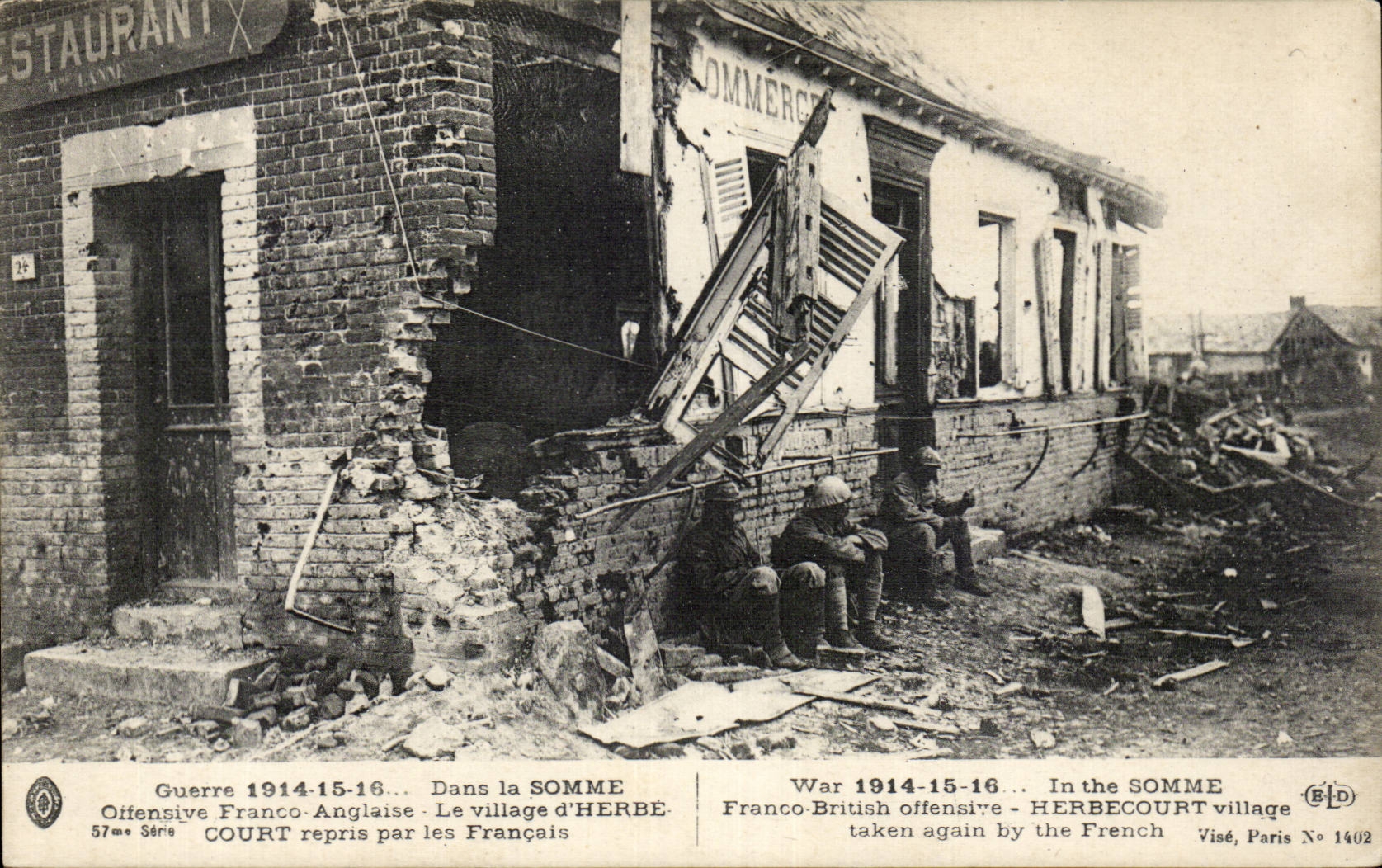 Herbécourt — village reconquis par les Français — Visé, Paris No 1402