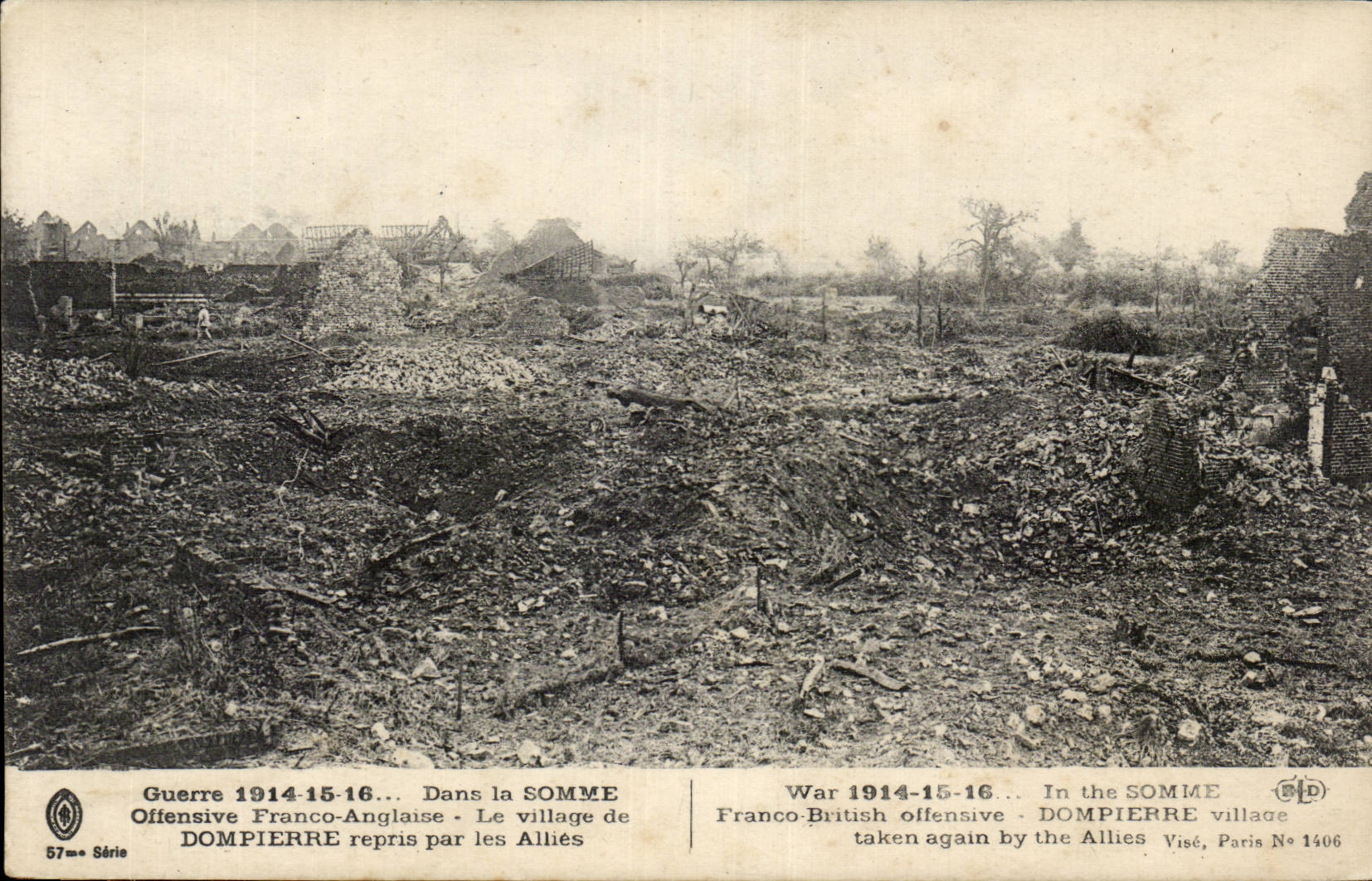 Dompierre — village reconquis par les Alliés — Visé, Paris N° 1406