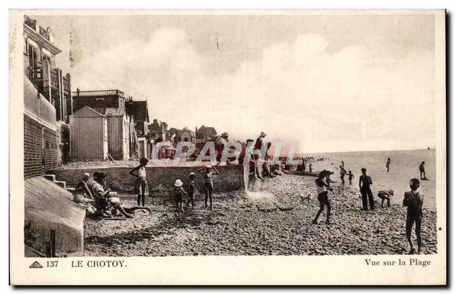 Le Crotoy - Vue sur la Plage - CPA 