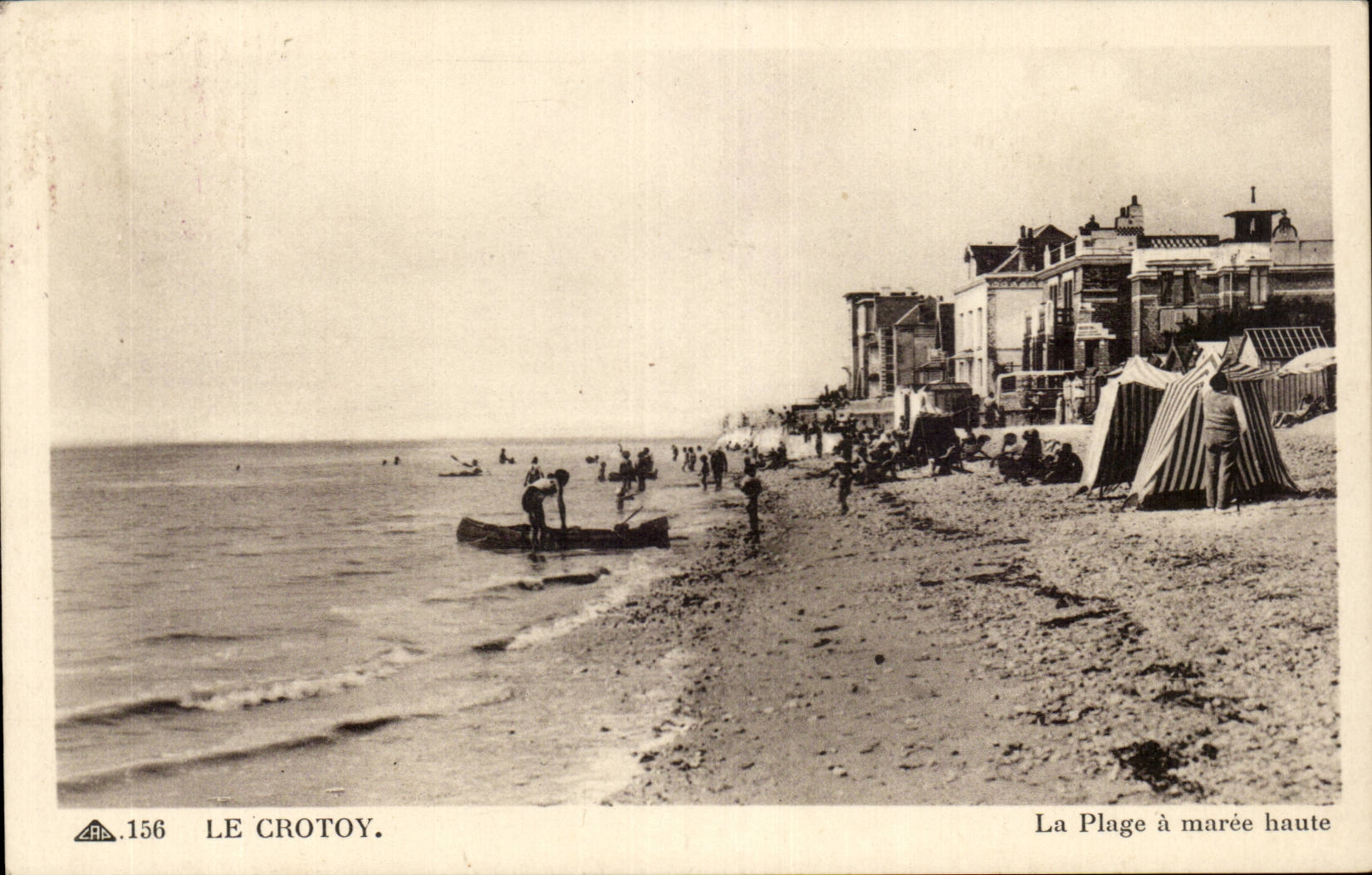 Le Crotoy - La Plage a maree haute - CPA 