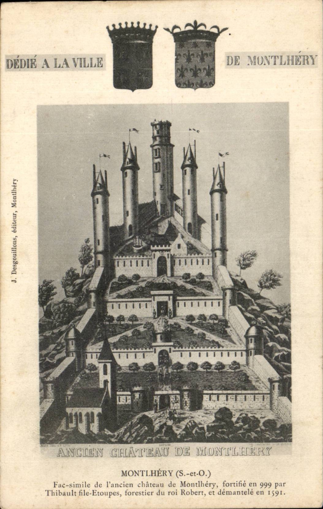 Ancien château de Montlhéry — fac-simile — J. Desgouillons, éditeur, Montlhéry