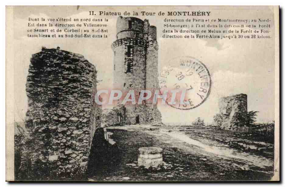Plateau de la Tour de Montlhéry — vue panoramique — éditeur non identifié, n° de série non visible