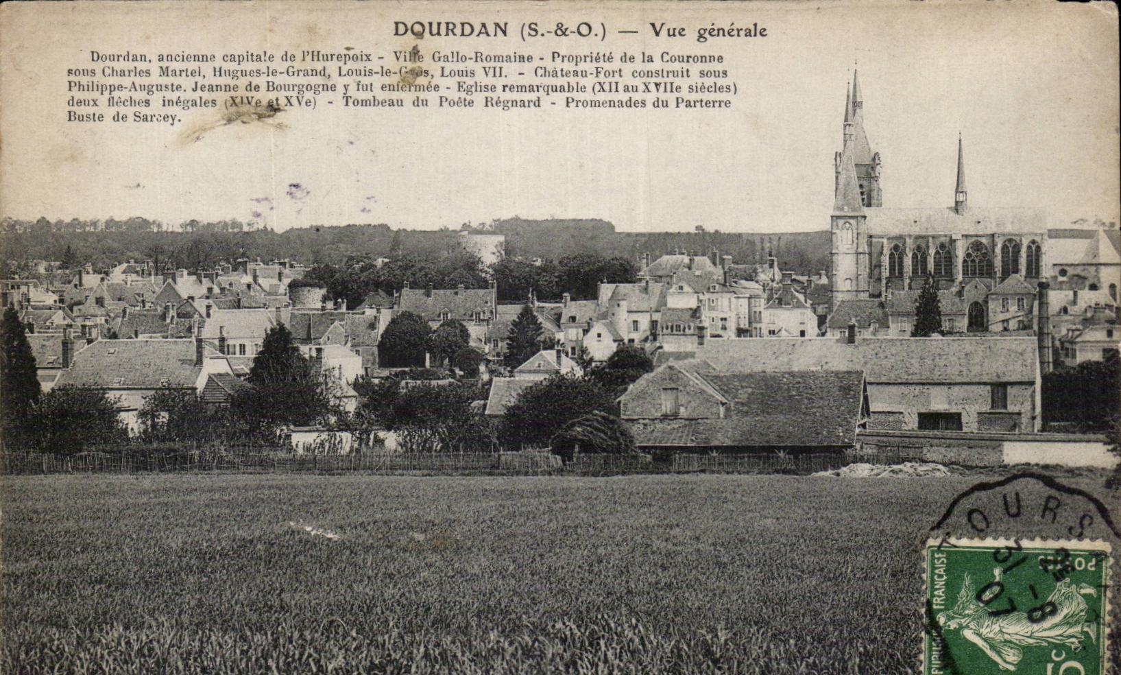 Dourdan - Vue Generale - CPA 