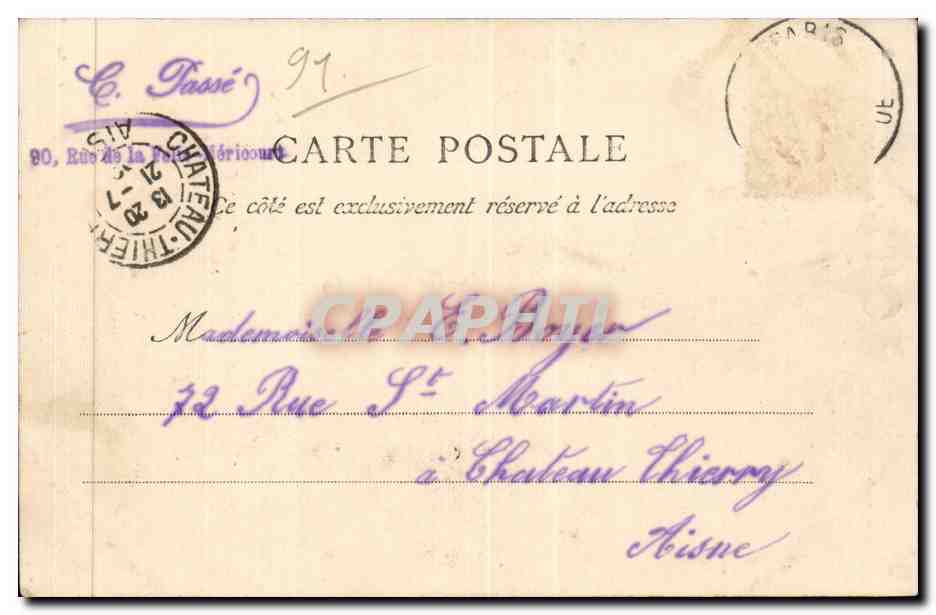 Bry sur Marne - La Passerelle sur la Marne - CPA  — Rückseite