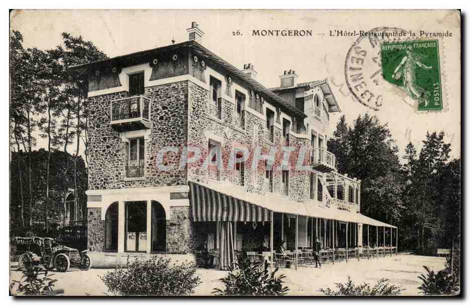 Montgeron - L'Hotel - Restaurant de la Pyramide - CPA 