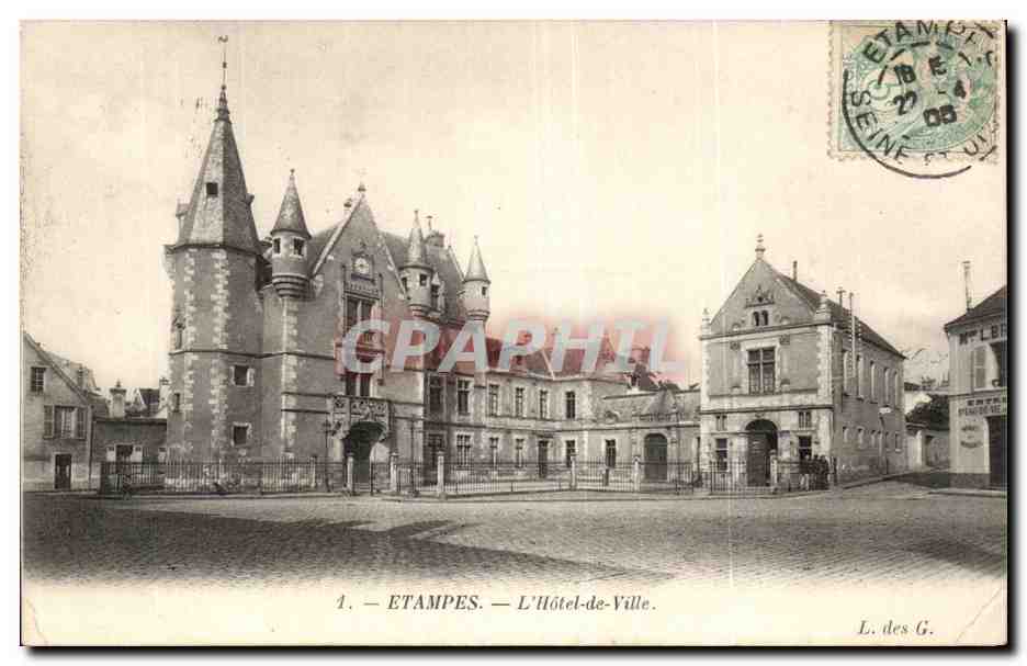 CPA Etampes l'hotel de ville