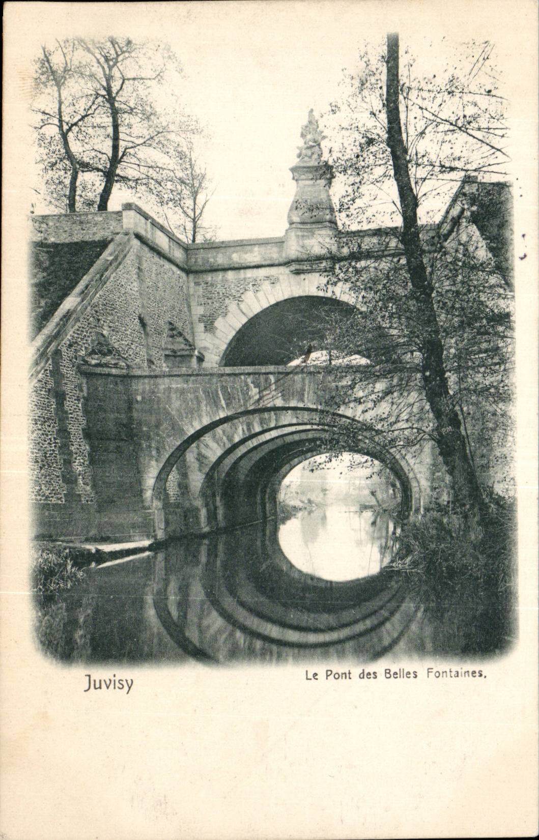 CPA Juvisy sur Orge Le pont des belles fontaines