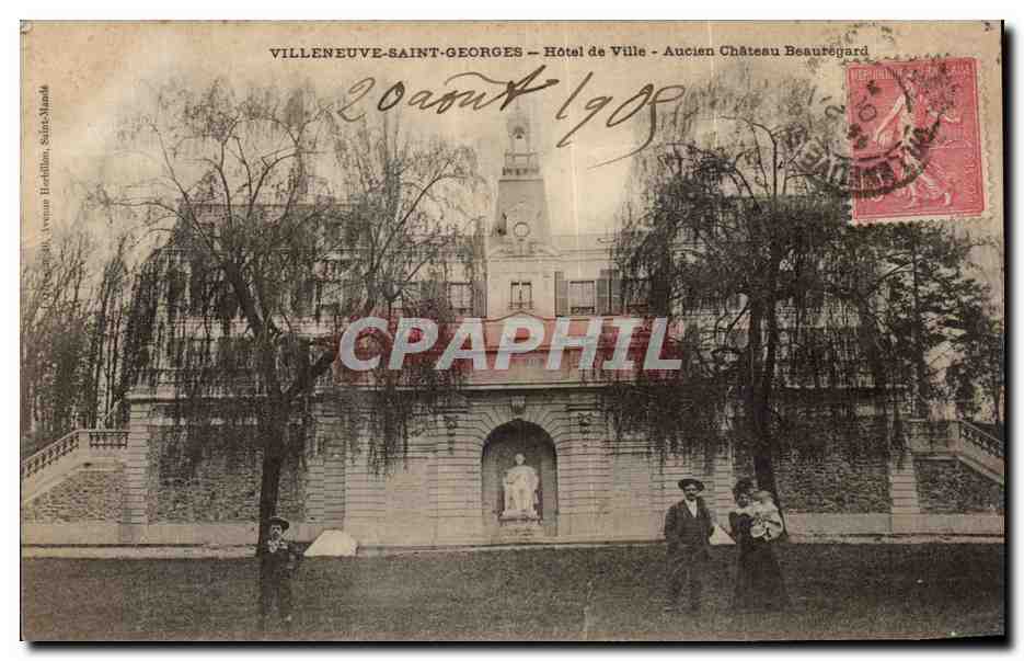 Villeneuve-Saint-Georges — Ayuntamiento - Antiguo Castillo Beauregard — editor Herbillon, n° 94