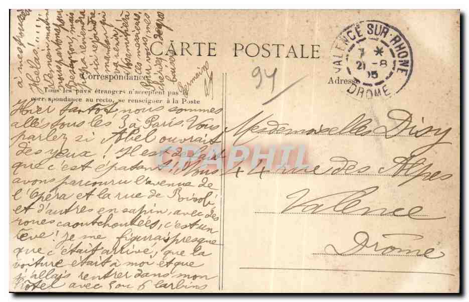 Villeneuve-Saint-Georges — Ayuntamiento - Antiguo Castillo Beauregard — editor Herbillon, n° 94 — Reverso