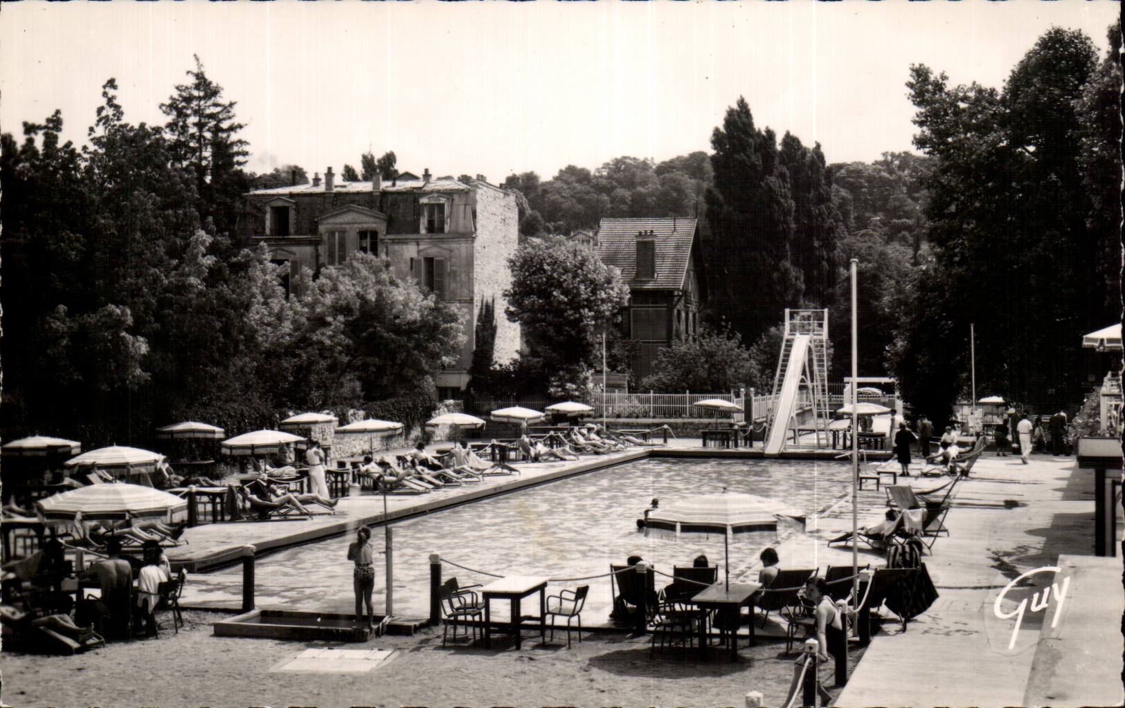CPSM Saint Maur des Fosses La piscine Sadoux Lepine au pont de Chennevieres