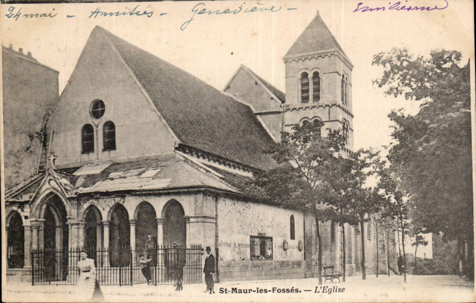 CPA St Maur des Fosses l'eglise