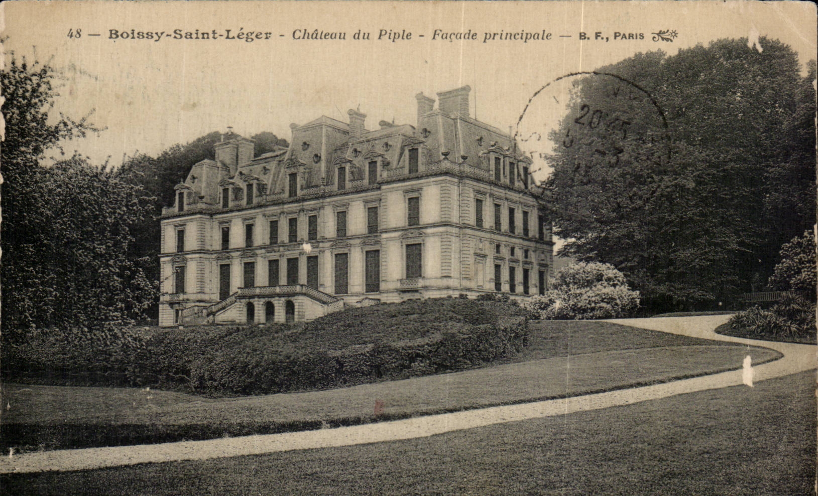 CPA Boissy St leger Chateau de la Piple Facade principale