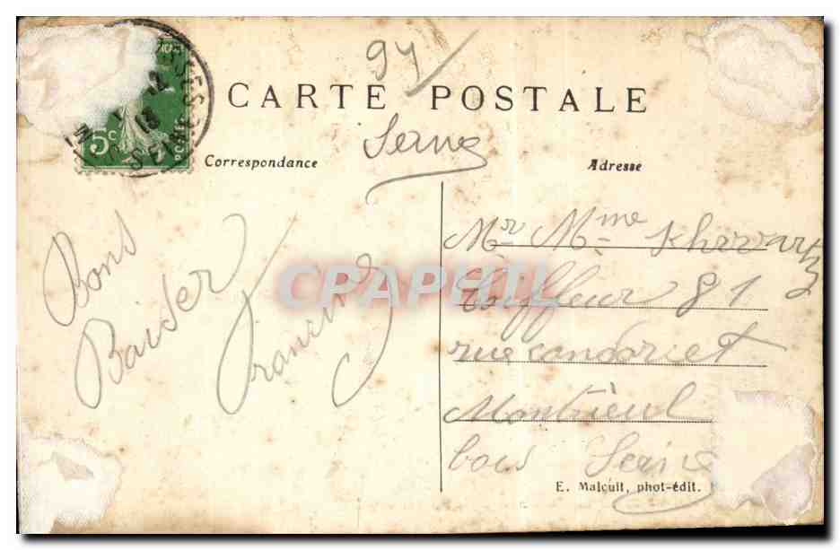 CPA Le Parc St Maur L'observatoire metereologique — Rückseite