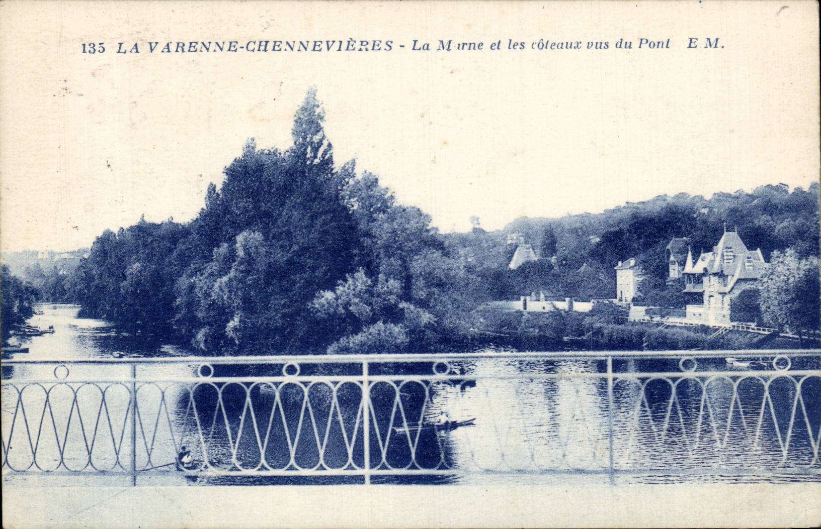 La Varenne-Chennevières - La Murne et les coteaux vus du Pont - E.M.