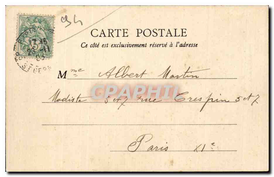Le Tour de Marne — Pont de CHENNEVIÈRES — B. F., PARIS, n°21 — Achterkant