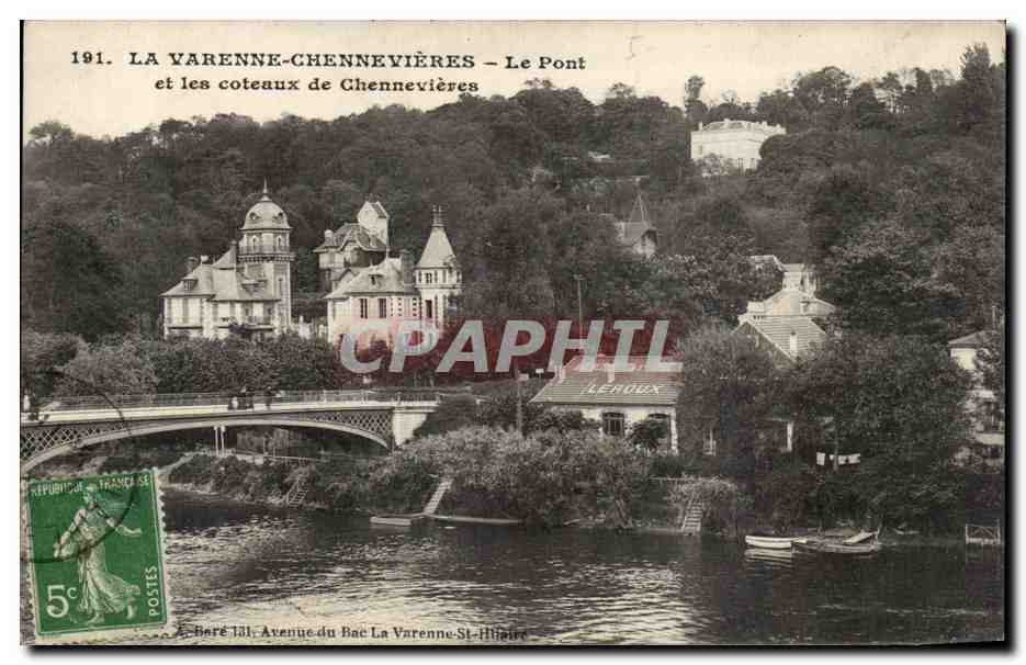 La Varenne Chennevieres CPA Le pont et les coteaux
