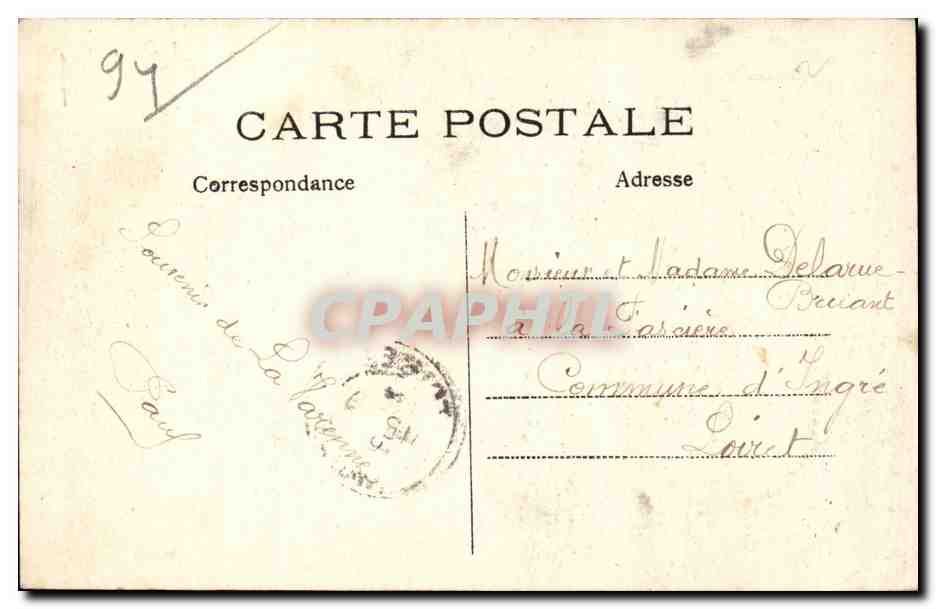 La Varenne Chennevieres CPA Le pont et les coteaux — Rückseite