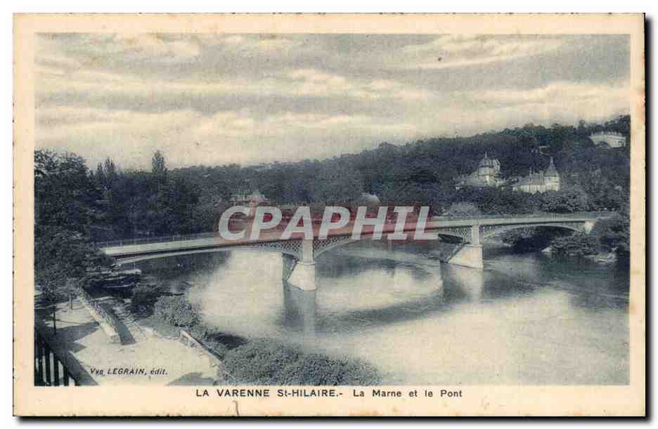 La Varenne Saint Hilaire CPA La Marne et le pont