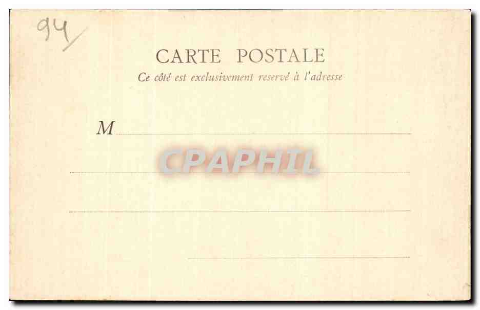 Le Tour de Marne CPA Pont de Chennevieres — Rückseite