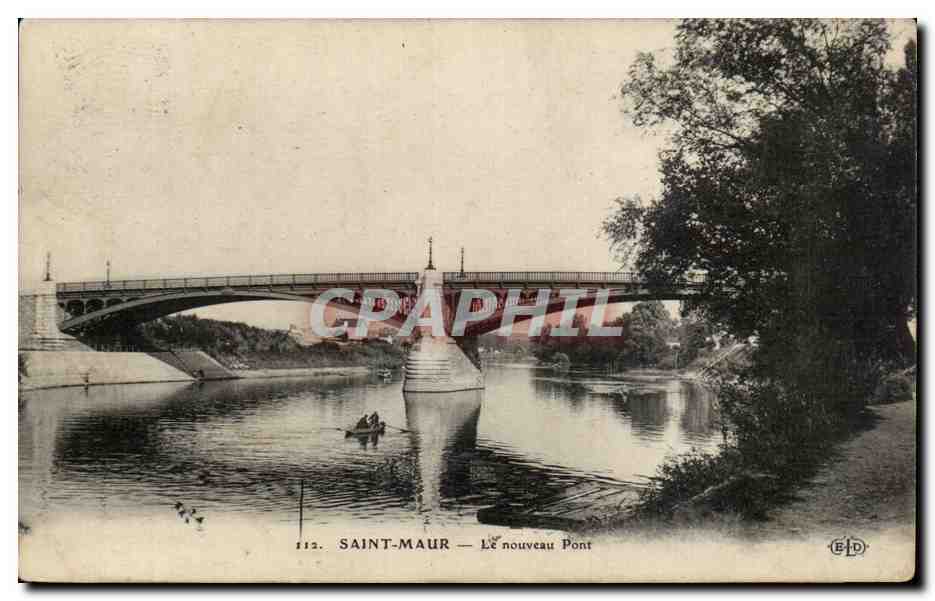 CPA Saint Maur le nouveau pont