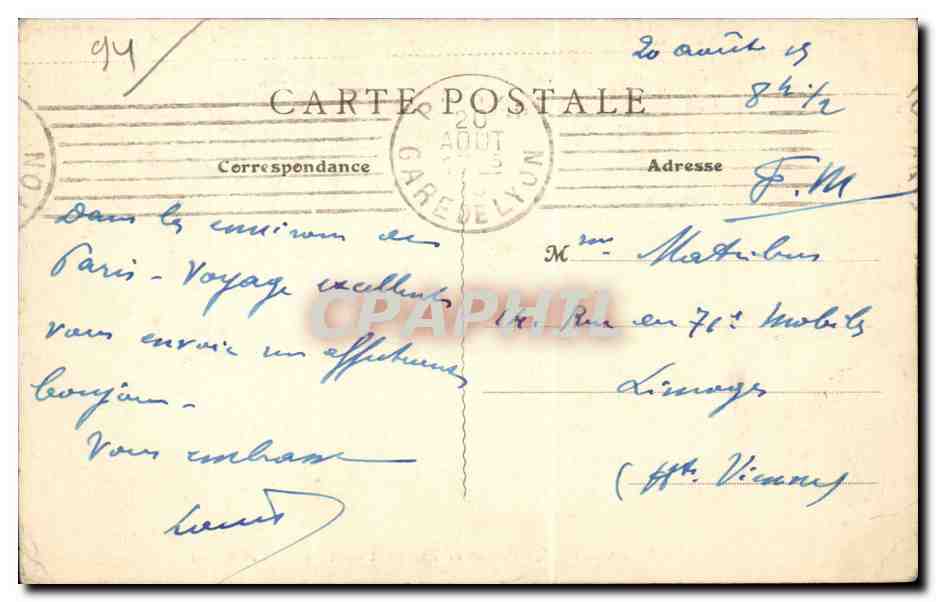 CPA La varenne Quai de Saint Hilaire et pont du chemin de fer — Rückseite