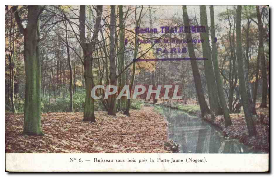 Arroyo bajo los árboles cerca de la Porte-Jaune (Nogent) — Edición Thalheimer — N° 6