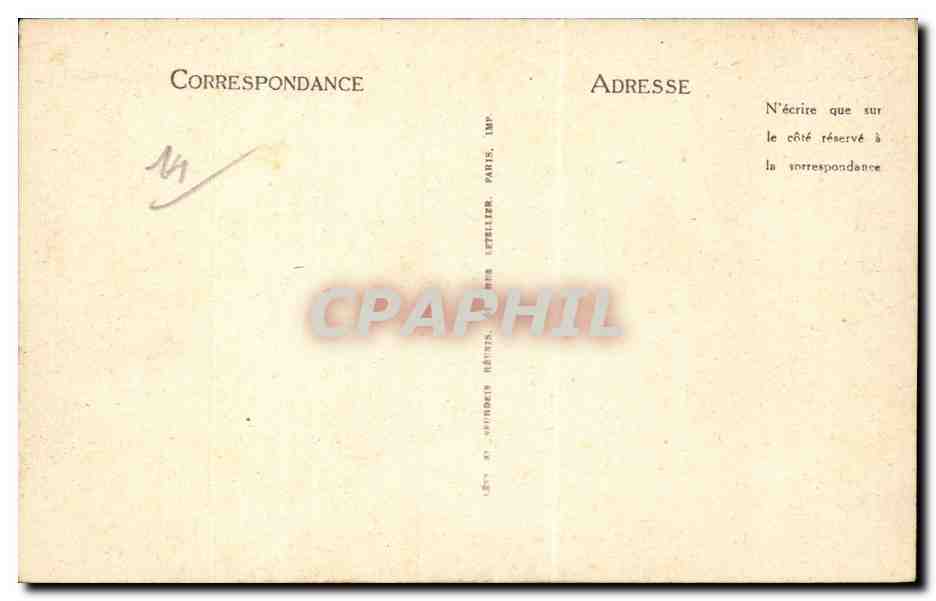 CPA Cabourg Le grand hotel — Rückseite