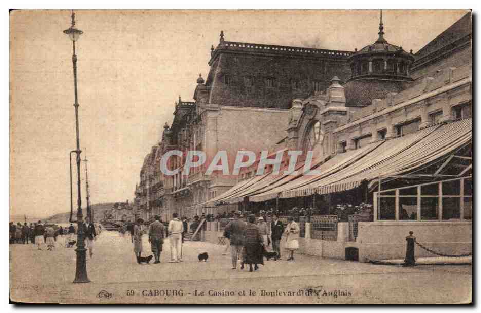 Cabourg - Das Casino und der Boulevard des Anglais — Verlag: G. Allecteau des Arts Photographiques, Cabourg, Nr. 59