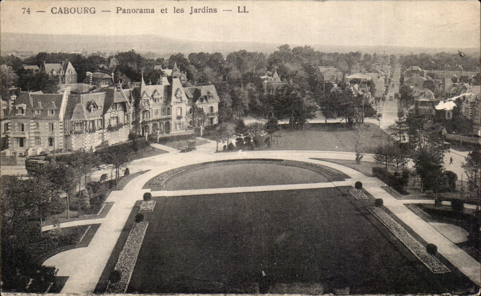 Cabourg — Panorama et les Jardins — LL