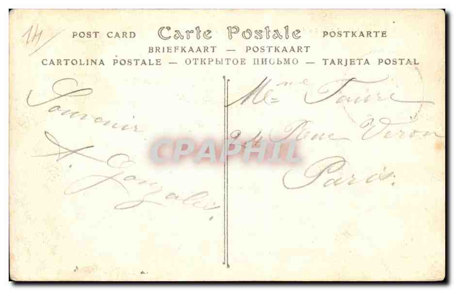 Cabourg CPA La digue promenade et la plage — Rückseite