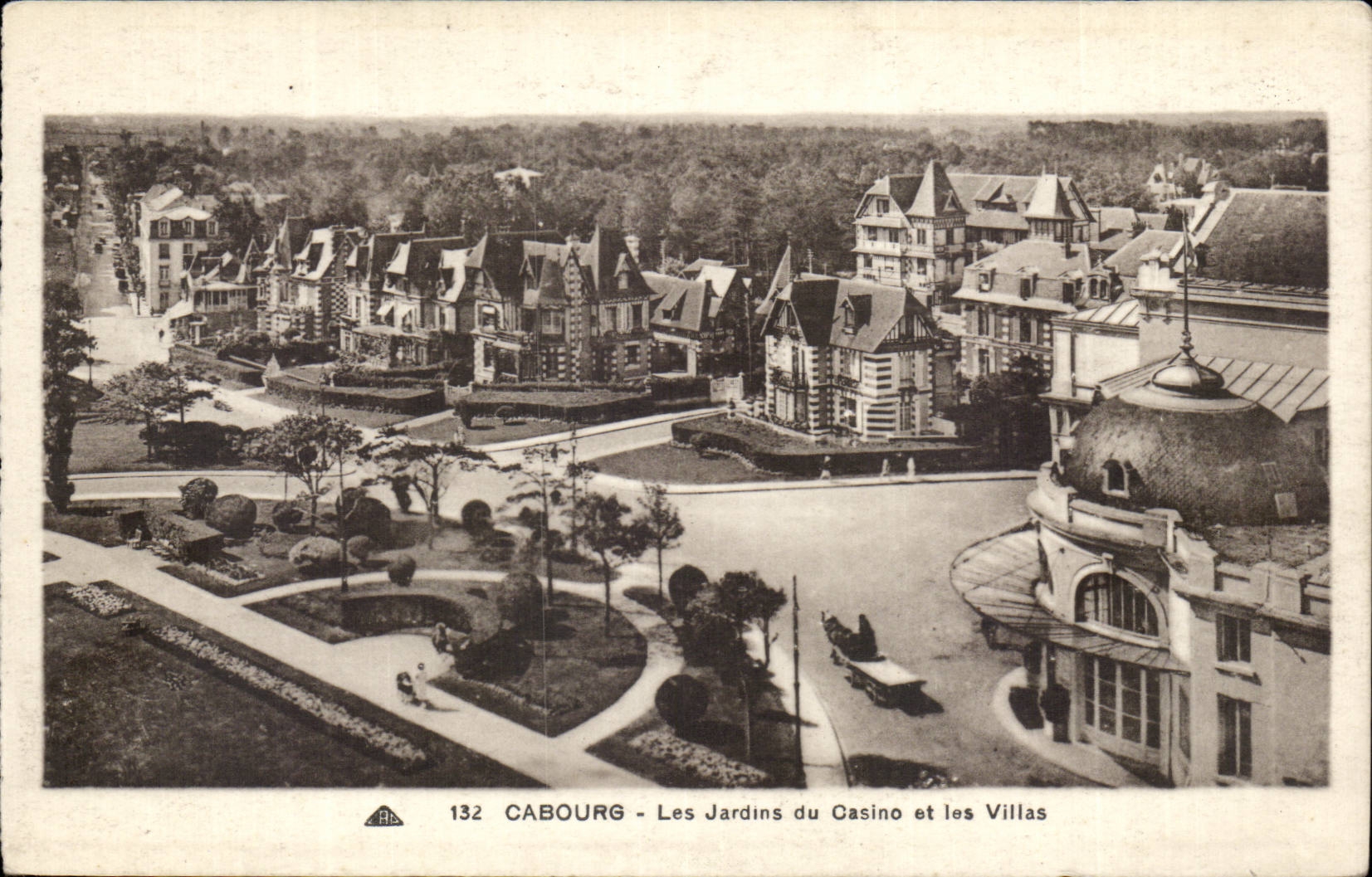 Cabourg - Les Jardins du Casino et les Villas — éditeur Cie des Arts Photographiques - Strasbourg