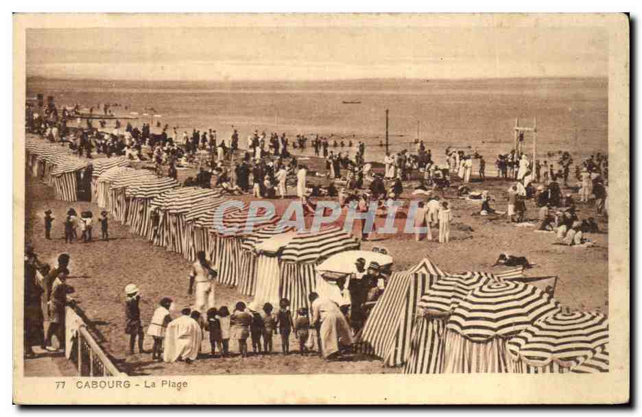 Cabourg - Die Strand — Verlag A. Duret, Nr. 77
