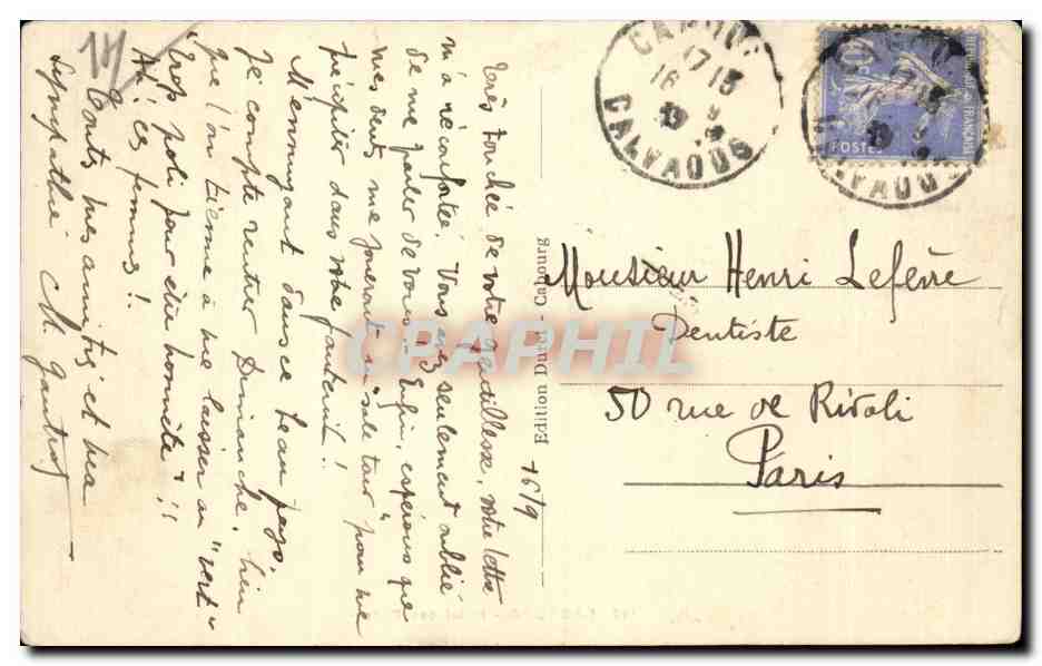 Cabourg - Hotel des Ducs — Édition Daudin, n°140 — Rückseite