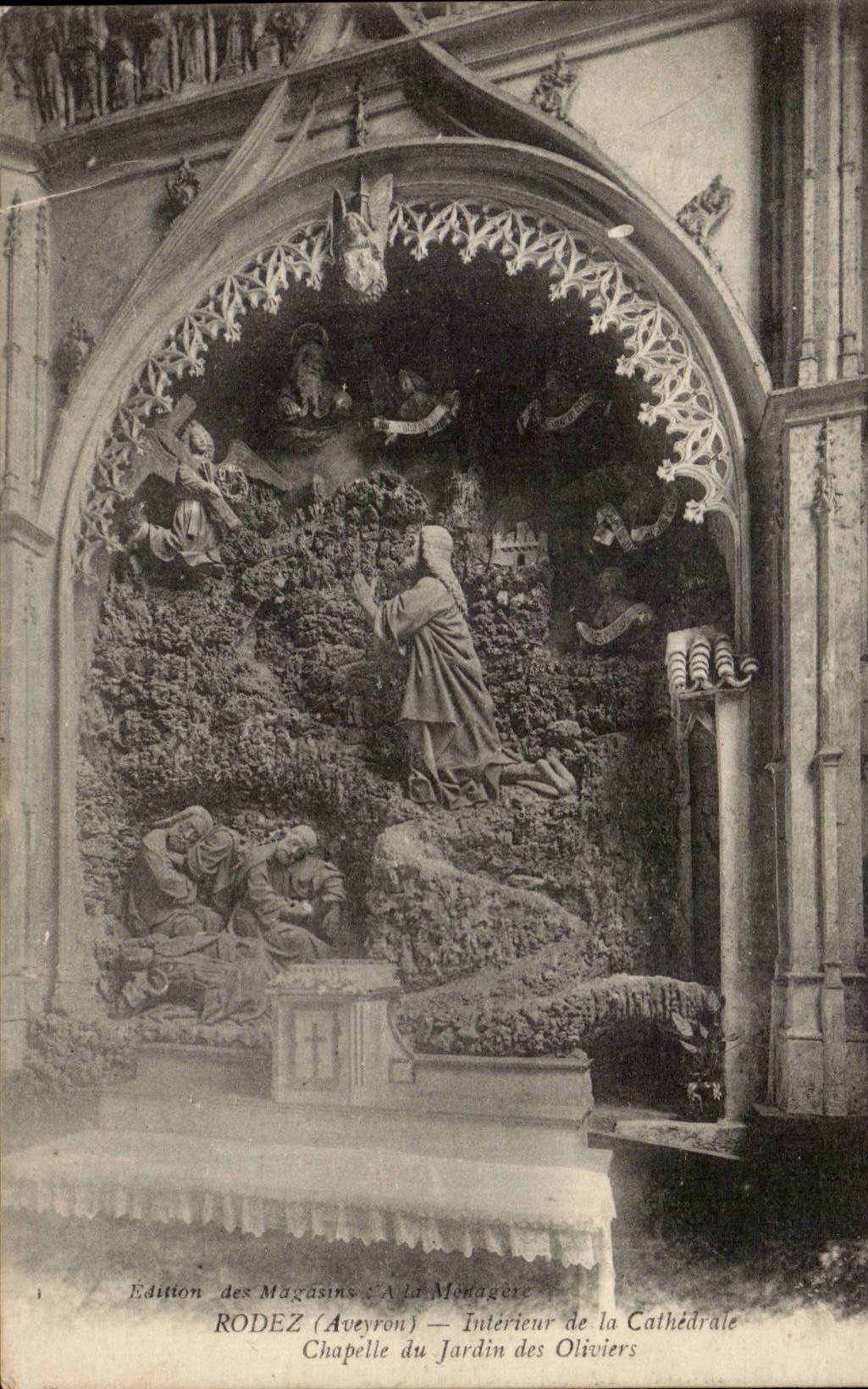 Rodez CPA Interieur de la Cathedrale Chapelle du jardin des oliviers