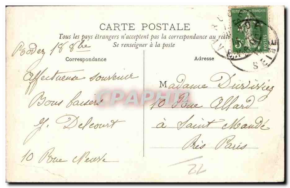 Rodez — Samson — Désiré Malzac, éditeur. 9. Rue Neuve, Rodez (Aveyron) — Reverso