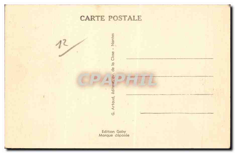 CPA Millau Le beffroi et la nouvelle place — Rückseite